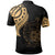 Samoa Polo Shirt Samoan Tatau Gold Patterns - Polynesian Pride