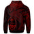 Guam Hoodie Humpback Whale & Coat of Arms Red - Polynesian Pride