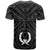 Pohnpei Custom T Shirt Pohnpei Seal With Polynesian Tattoo Style ( Black) BN25 - Polynesian Pride