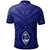 Guam Custom Polo Shirt Guahan Seal With Polynesian Tattoo Style (Blue) - Polynesian Pride