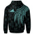 Tokelau Polynesian Zip up Hoodie Polynesian Wings (Turquoise) - Polynesian Pride