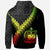 Samoa Zip up Hoodie Samoa Coat of Arms With Polynesian Tattoo Reggae - Polynesian Pride