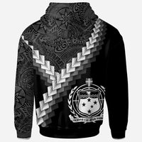 Samoa Hoodie Coat of Arms With Polynesian Tattoo - Polynesian Pride