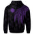 Nauru Zip up Hoodie Polynesian Wings Purple - Polynesian Pride