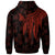 Wallis and Futuna Custom Hoodie Polynesian Wings Red - Polynesian Pride