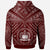 Samoa Custom Zip up Hoodie Samoa Seal In Polynesian Tattoo Style (Red) - Polynesian Pride