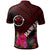 Hawaii Polo Shirt Kanaka Maoli With Hibiscus On Polynesian Patterns (RED) - Polynesian Pride