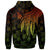 New Caledonia Custom Zip up Hoodie Polynesian Wings Reggae - Polynesian Pride