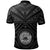 American Samoa Custom Polo Shirt Seal In Polynesian Tattoo Style (Black) - Polynesian Pride