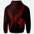 Hawaii Kanaka Maoli Hoodie Hawaii Kanaka Maoli Coat of Arms With Polynesian Tattoo Red - Polynesian Pride