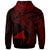 Tokelau Hoodie Humpback Whale & Coat of Arms Red - Polynesian Pride