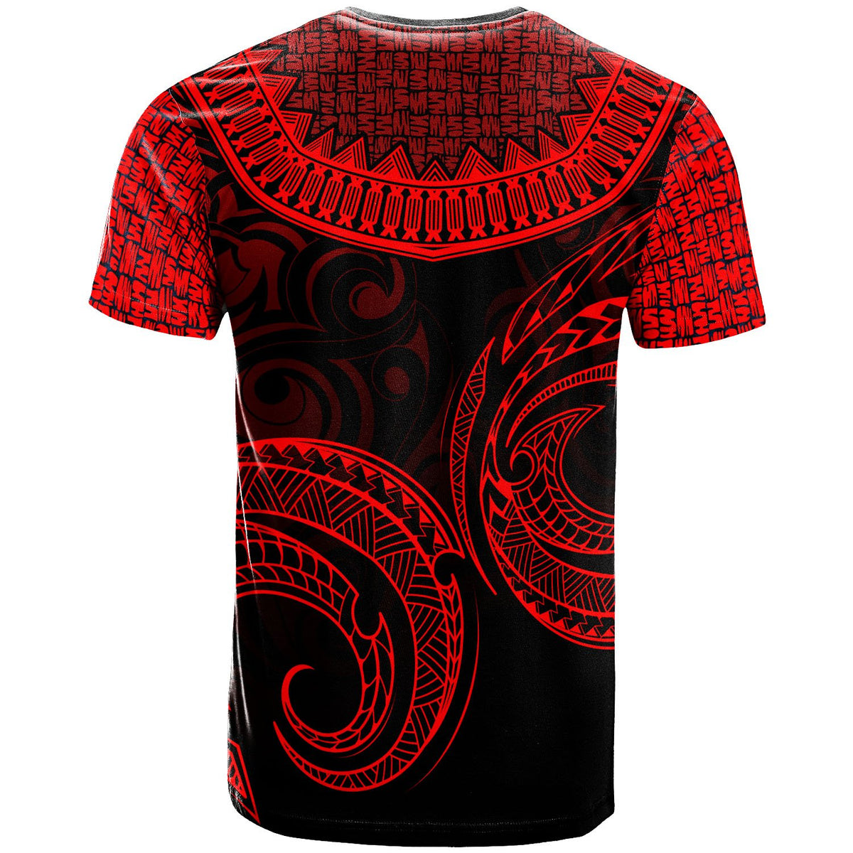 PohnpeiT Shirt Unique Serrated Texture Red - Polynesian Pride