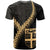 Fiji T Shirt Fijian Coat of Arms With Polynesian Tattoo Gold - Polynesian Pride