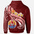 Tahiti Zip up Hoodie Tahiti Seal Polynesian Patterns Plumeria - Polynesian Pride