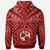 Tonga Zip up Hoodie Tonga Seal With Polynesian Tattoo Style (Red) - Polynesian Pride