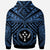 Kosrae Custom Hoodie Kosrae Flag In Polynesian Tattoo Style (Blue) - Polynesian Pride