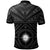 Marshall Custom Polo Shirt Marshall Seal With Polynesian Tattoo Style (Black) - Polynesian Pride