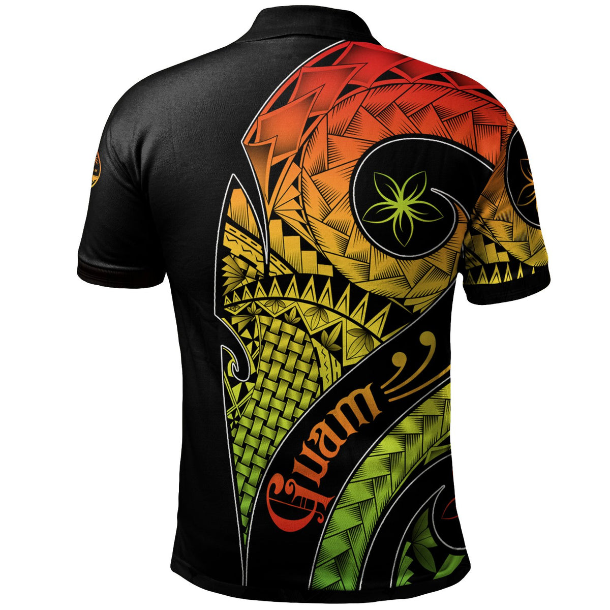 Guam Polo Shirt Guahan Polynesian Decorative Patterns - Polynesian Pride