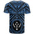 Kosrae T Shirt Kosrae Flag In Polynesian Tattoo Style (Blue) - Polynesian Pride