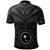 Chuuk Custom Polo Chuuk Seal With Polynesian Tattoo Style (Black) - Polynesian Pride