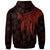 New Caledonia Hoodie Polynesian Wings Red - Polynesian Pride