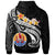 Tahiti Hoodie Tahiti Seal Polynesian Patterns Plumeria (Black) - Polynesian Pride