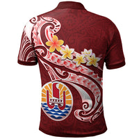 Tahiti Custom Polo Shirt Tahitian Seal Polynesian Patterns Plumeria - Polynesian Pride