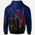 Samoa Hoodie Samoa Seal With Heartbeat Polynesian Pattern (Blue) - Polynesian Pride