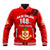 (Custom Text and Number) Kolisi Tonga College Atele Baseball Jacket 140 Years Anniversary Tongan Ngatu LT13 - Polynesian Pride