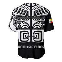 Marquesas Islands Tiki Baseball Jersey Marquesan Tattoo LT13 - Polynesian Pride