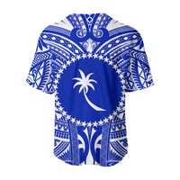 Chuuk Baseball Jersey Micronesia Simple Pattern White LT13 - Polynesian Pride