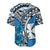 Wallis et Futuna Baseball Jersey Polynesian Pattern and Hibiscus Flowers Version Blue LT13 - Polynesian Pride