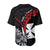 Wallis et Futuna Baseball Jersey Polynesian Pattern and Hibiscus Flowers Version Black LT13 - Polynesian Pride