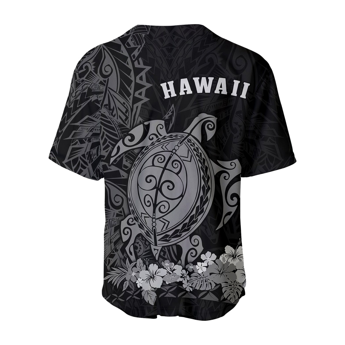 Hawaii Polynesian Baseball Jersey Gray Sea Turtles Hawaiian LT13 - Polynesian Pride