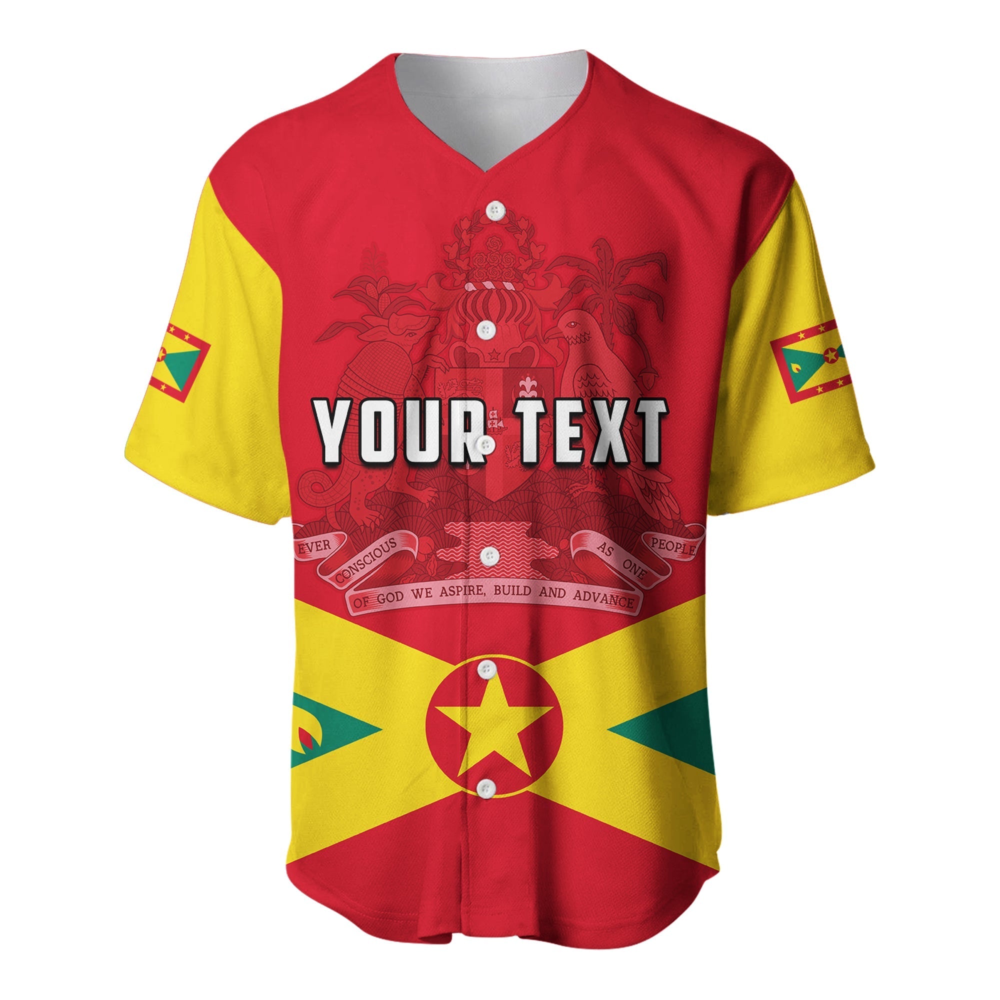 (Custom Personalised) Grenada Baseball Jersey Keep Calm And Love Grenada LT13 Art - Polynesian Pride