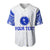 (Custom Personalised) Chuuk Baseball Jersey Micronesia Simple Pattern White LT13 - Polynesian Pride