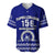 Tonga Tupou College Toloa Baseball Jersey 156 Years Anniversary Tongan Ngatu LT13 Blue - Polynesian Pride