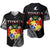 Tonga Baseball Jersey Tongan Pattern Blithesome Version Black LT13 Black - Polynesian Pride