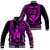 (Custom Text and Number) Hawaii Day Kakau Baseball Jacket Proud To Be Hawaiian Purple King Kamehameha and Kanaka Maoli LT13 Unisex Purple - Polynesian Pride