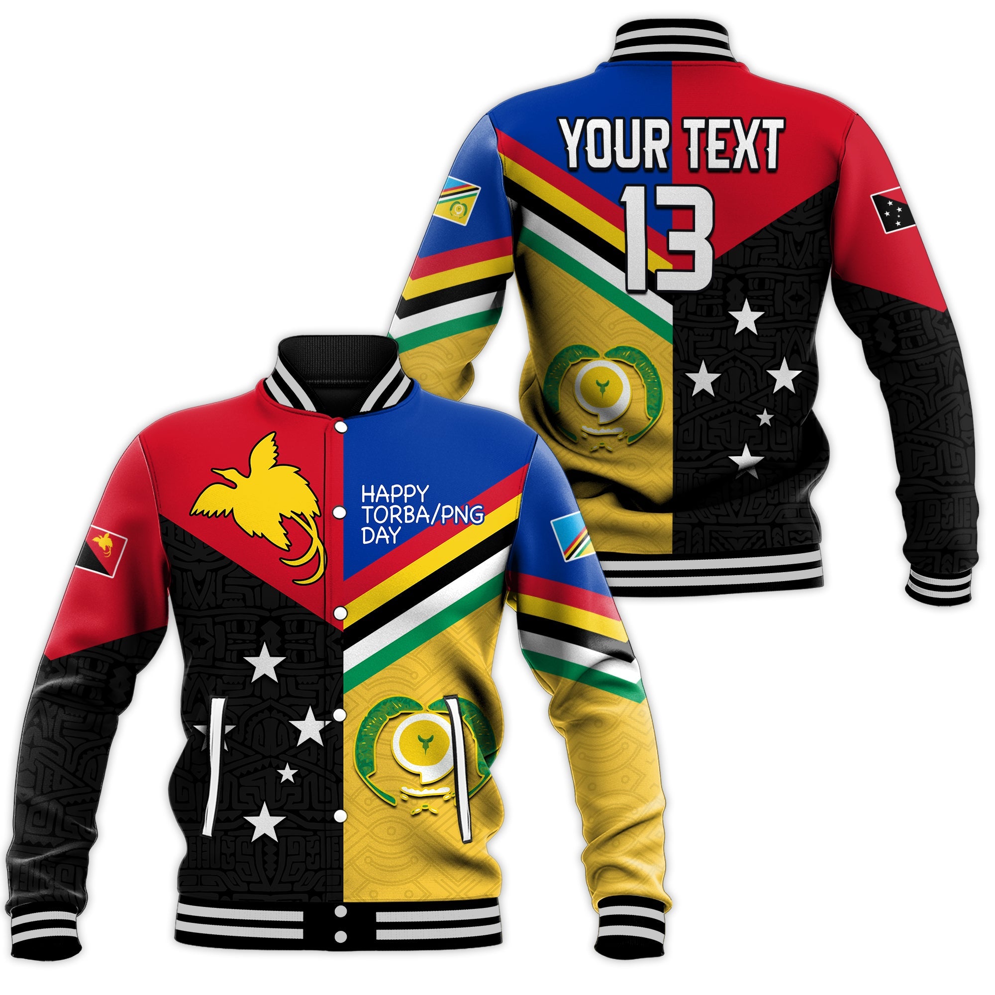 (Custom Text and Number) Torba PNG Day Baseball Jacket 2022 Simple Polynesia LT13 Unisex Art - Polynesian Pride