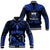 (Custom Personalised) Samoa Tatau Baseall Jacket Blue Polynesian Ula Nifo LT13 Unisex Blue - Polynesian Pride