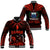 (Custom Personalised) Samoa Tatau Baseall Jacket Red Polynesian Ula Nifo LT13 Unisex Red - Polynesian Pride