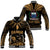 (Custom Personalised) Samoa Tatau Baseall Jacket Gold Polynesian Ula Nifo LT13 Unisex Gold - Polynesian Pride