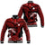 (Custom Personalised) Hawaii Baseball Jacket Kakau Polynesian Crab With Waves Ver.03 LT14 Unisex Red - Polynesian Pride