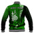 (Custom Personalised) New Caledonia Baseball Jacket Nautilus Green Polynesian Hibiscus LT13 - Polynesian Pride