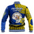 Niue Hiapo Baseball Jacket Rock of Polynesia Tapa Niuean Crab Happy Day LT13 - Polynesian Pride