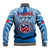 Samoa Rugby Baseball Jacket Toa Samoa Polynesian Pacific Blue Version LT14 - Polynesian Pride