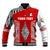 (Custom Personalised) Tonga Rugby Baseball Jacket - Mate Ma'a Tonga LT13 - Polynesian Pride