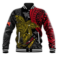 (Custom Text and Number) Papua New Guinea Baseball Jacket Raggiana Birds Of Paradise Happy 47th Independence Day LT13 - Polynesian Pride