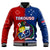 (Custom Personalised) TokoUso Baseball Jacket Tonga and Samoa United We Stand Divided We Fall LT14 - Polynesian Pride